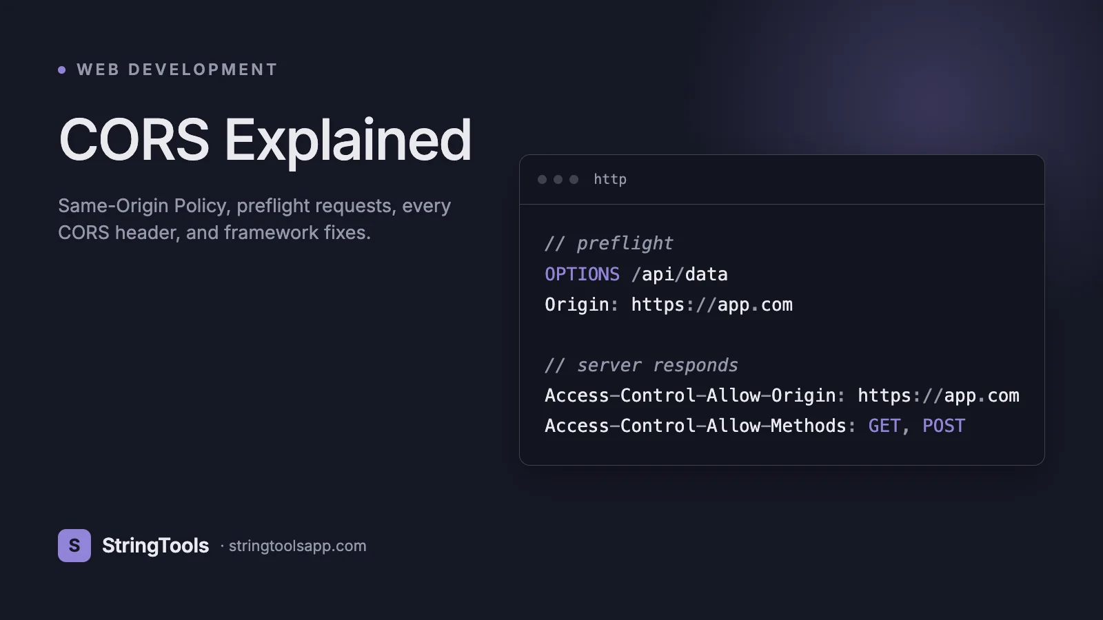 CORS Explained: Complete Guide to Cross-Origin Resource Sharing — cover