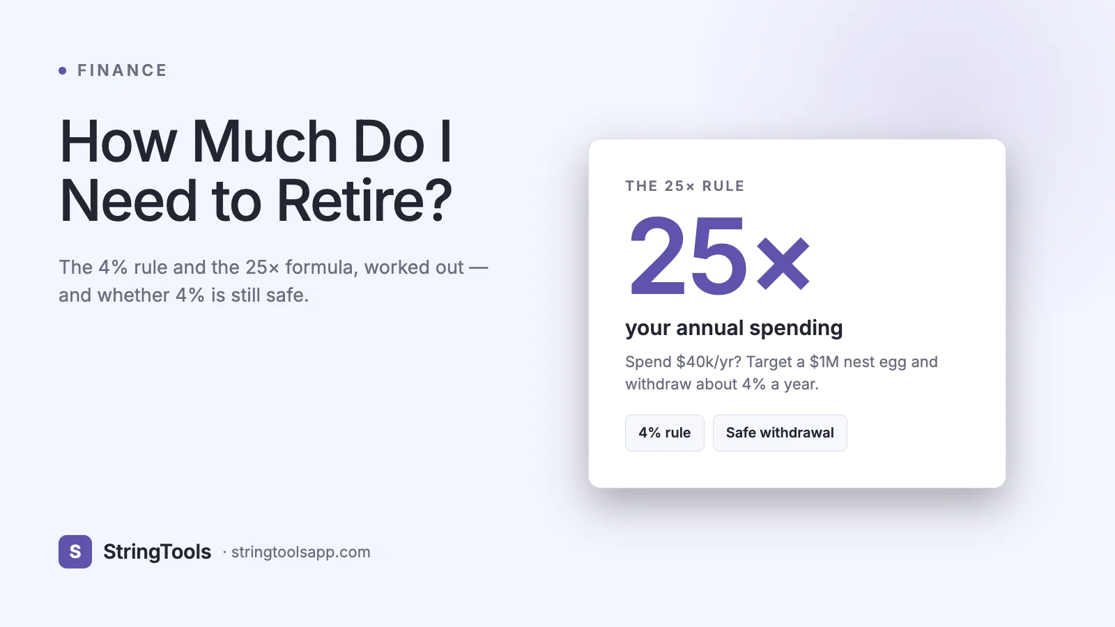 How Much Do I Need to Retire? The 4% Rule Explained — cover