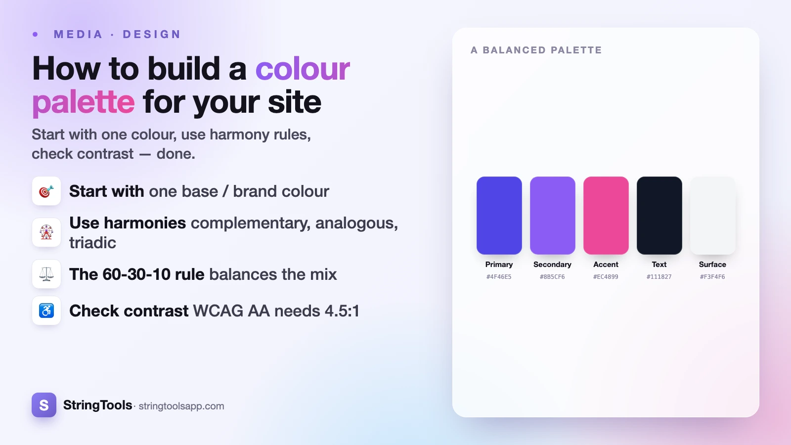 How to Build a Color Palette for Your Website — cover