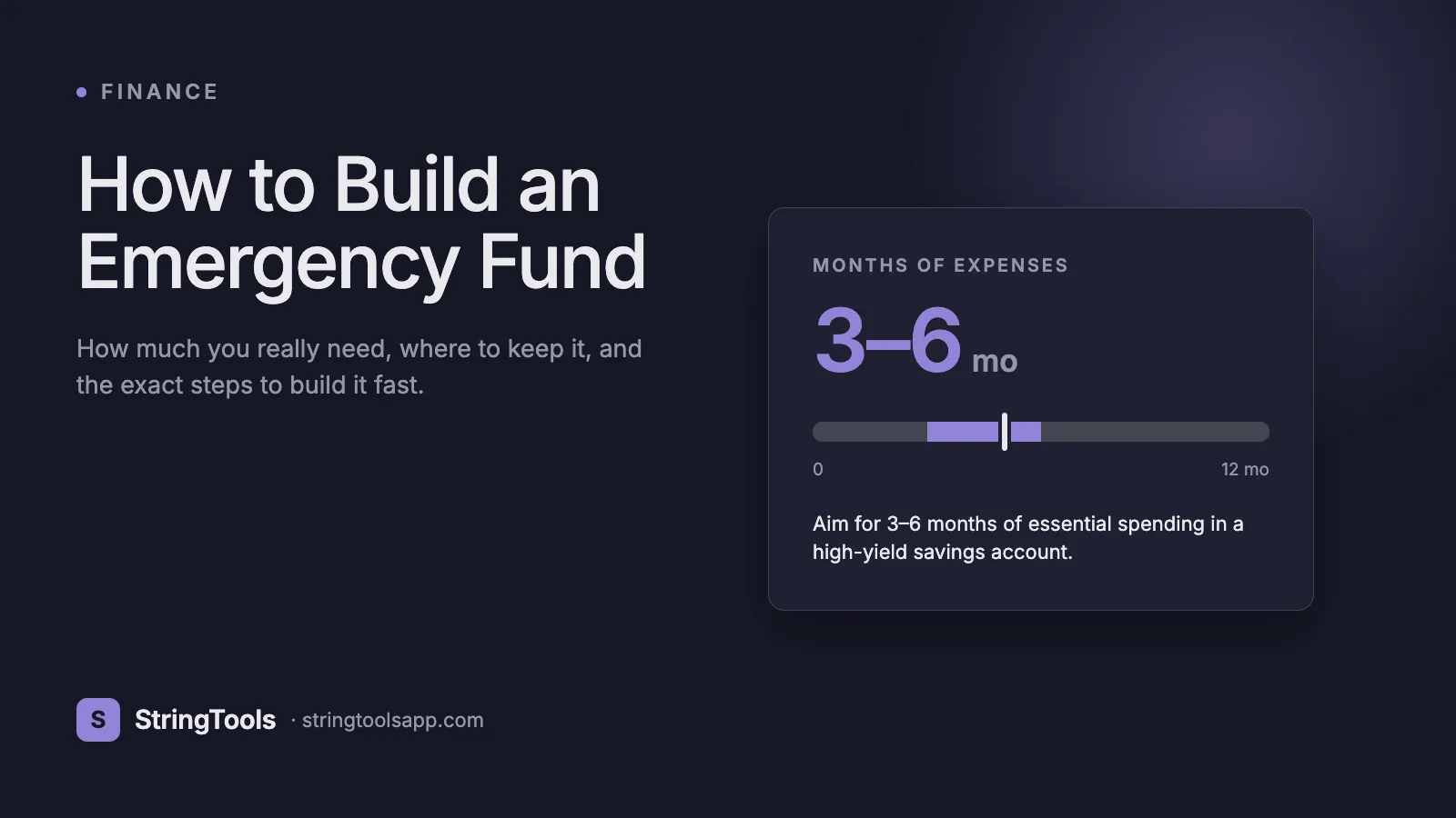 How to Build an Emergency Fund: How Much, Where to Keep It & How Fast — cover