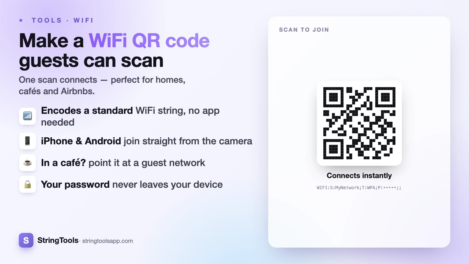 How to Make a WiFi QR Code (Guests Scan to Join) — cover