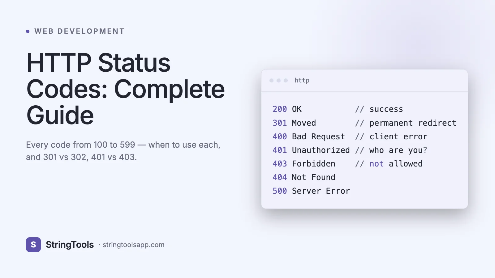 HTTP Status Codes: Complete Guide for Developers (2026) — cover
