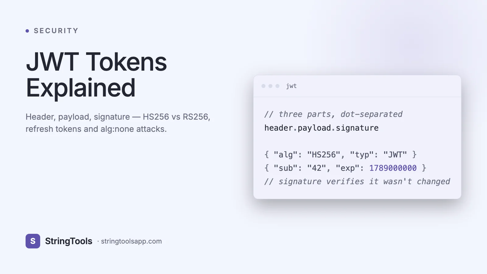 JWT Tokens Explained: Structure, Security, and Best Practices (2026) — cover